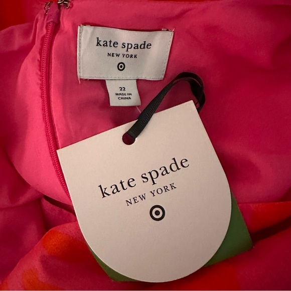 Kate Spade X Target Classic Rose Peplum Midi Dress Plus Size 22 NEW - Picture 3 of 5